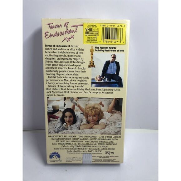 Terms of Endearment (VHS), Best Picture 1983 Brand New Sealed - Picture 4 of 6